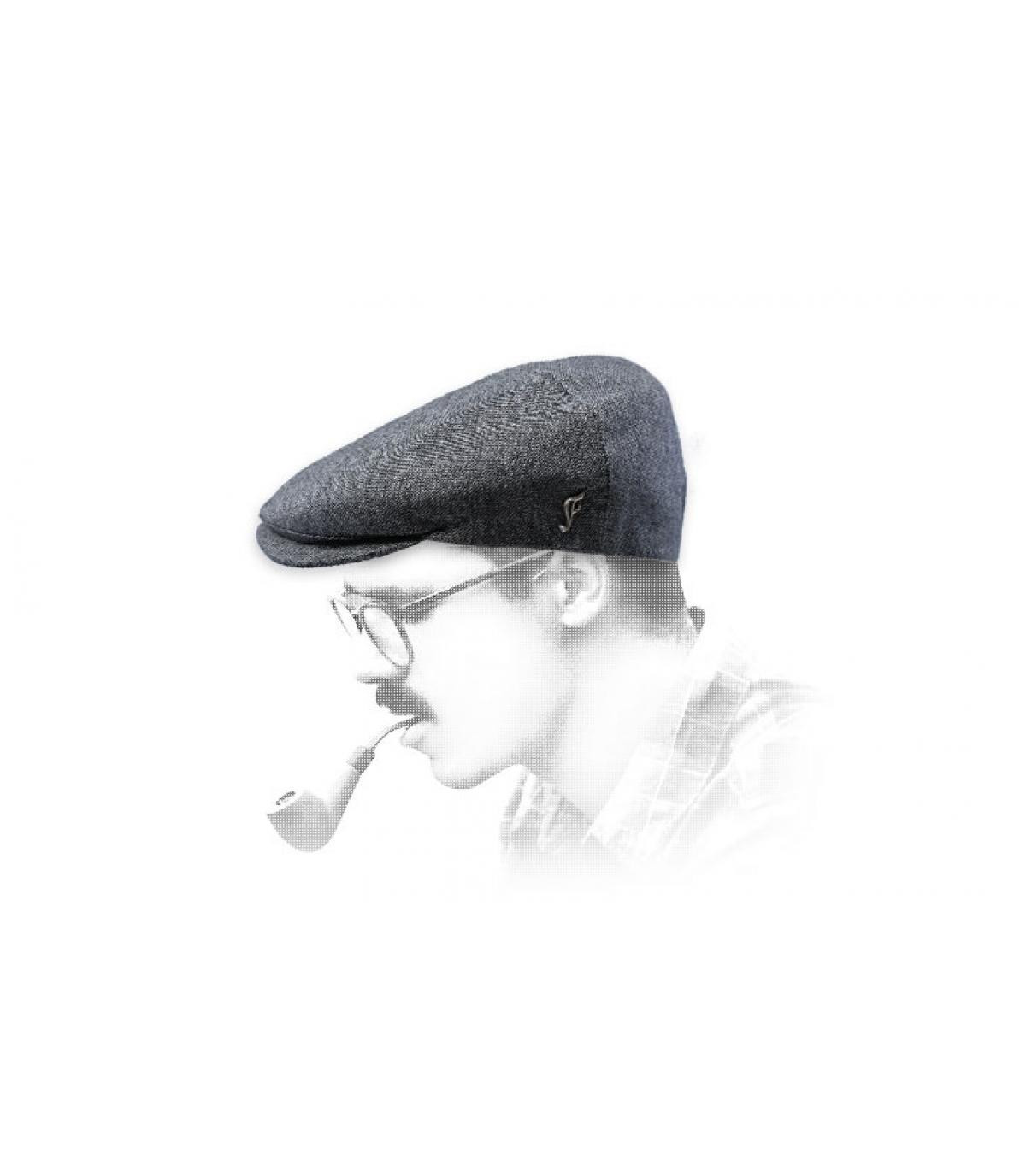 grey newsboy cap silk Erwan grey grey newsboy cap silk Erwan grey